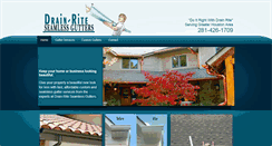 Desktop Screenshot of drainriteseamlessgutters.com